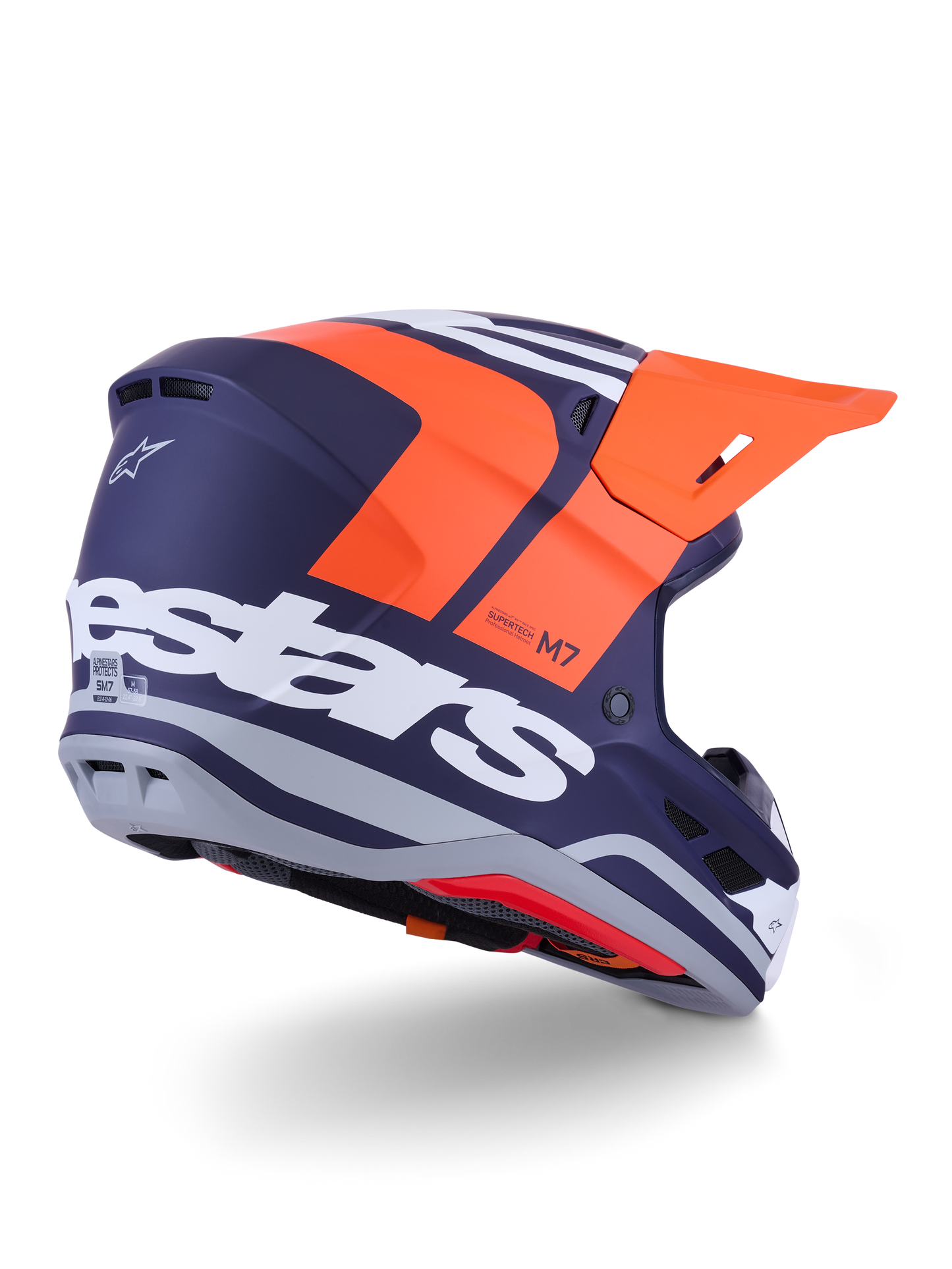 Sm7 Core Helmet Orng/Blue Matt Xl
