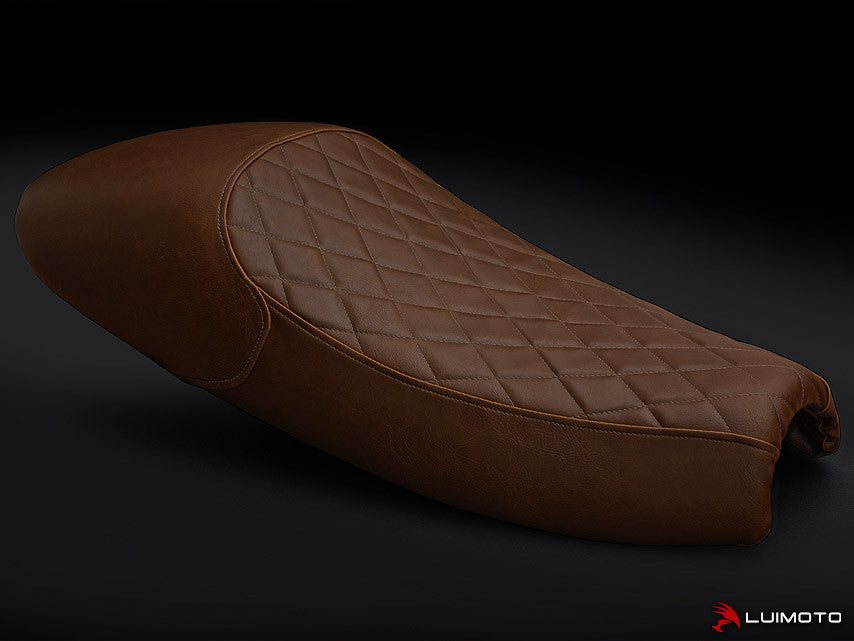 LUIMOTO (Sixty 8 | Vintage | Diamond Stitching ) Seat Cover for the Triumph Thruxton Bonneville and Scrambler