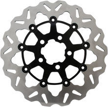 GBRAKES Wave® Brake Rotor - Rear - Black Carrier DF681CW-B