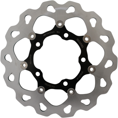 GALFER Brake Rotor - Rear - Black Carrier DF822FLW