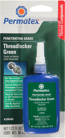 Penetrating Grade Threadlocker Green 36 Ml
