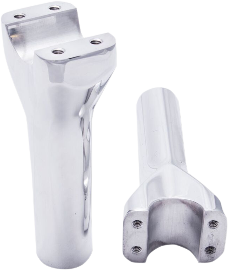 TRASK Assault Handlebar Risers - 4" x 1-1/4" - Chrome TM-8601-4CH