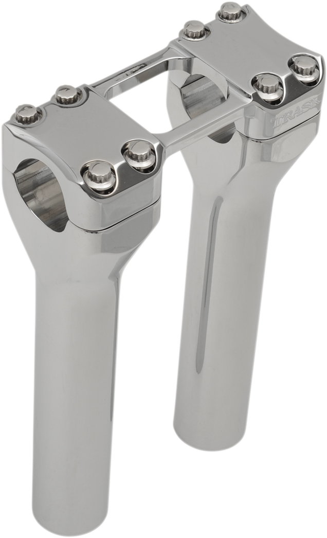 TRASK Assault Handlebar Risers - 8" x 1-1/4" - Chrome TM-8601-8CH