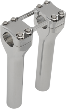 TRASK Assault Handlebar Risers - 8" x 1-1/4" - Chrome TM-8601-8CH