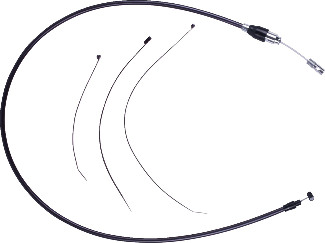 DRAG SPECIALTIES Quick Connect Clutch Cable - Upper - 52" - Black/Black 6323808HE