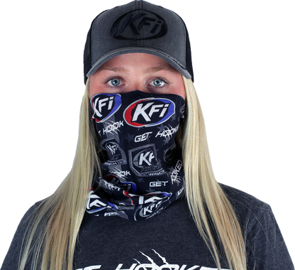 KFI PRODUCTS Face Mask with KFI Logos - Black FM-BLK
