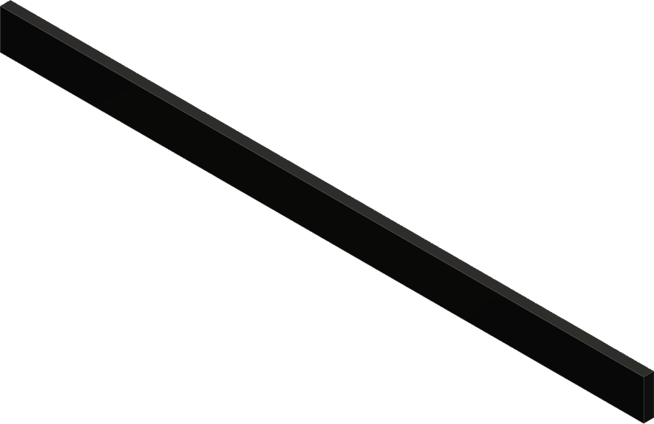 KFI PRODUCTS UHMW Poly Wear Bar - 72" 106672