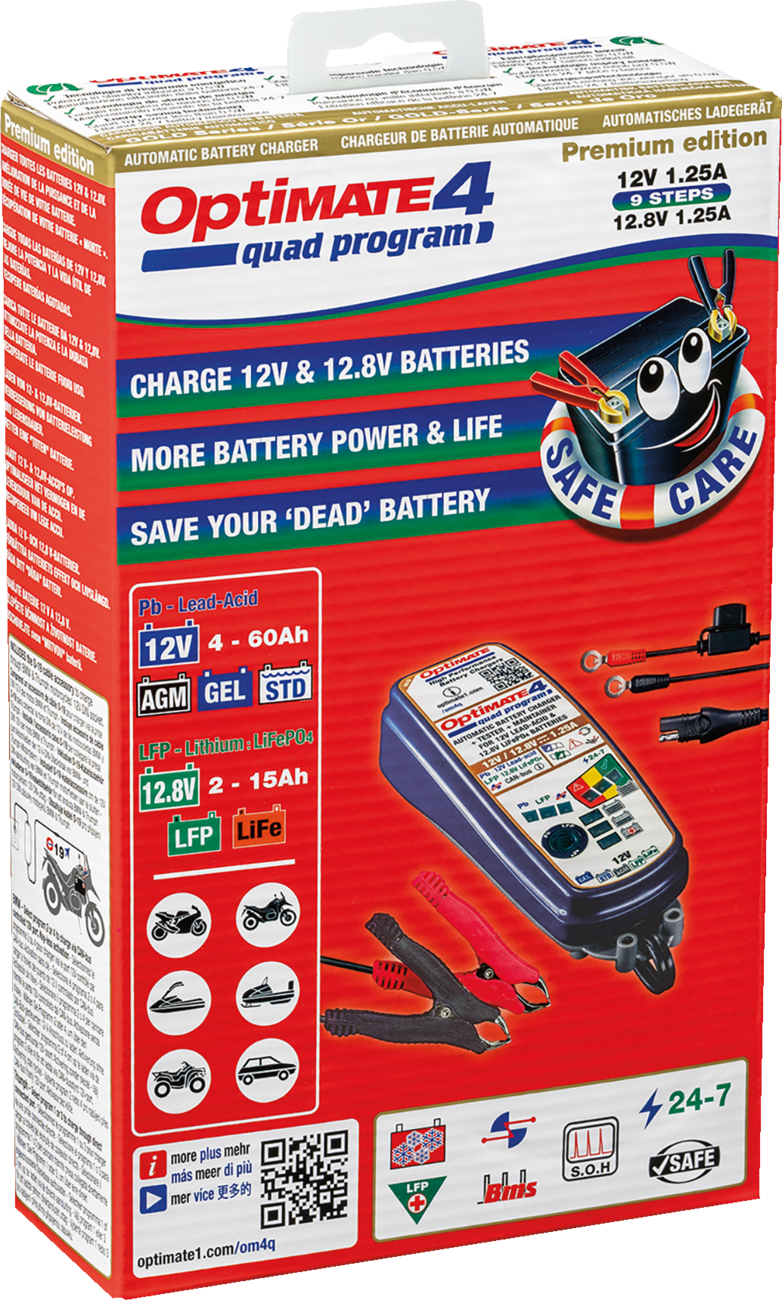 TECMATE Optimate 4 - Quad - Premium Edition TM631PR