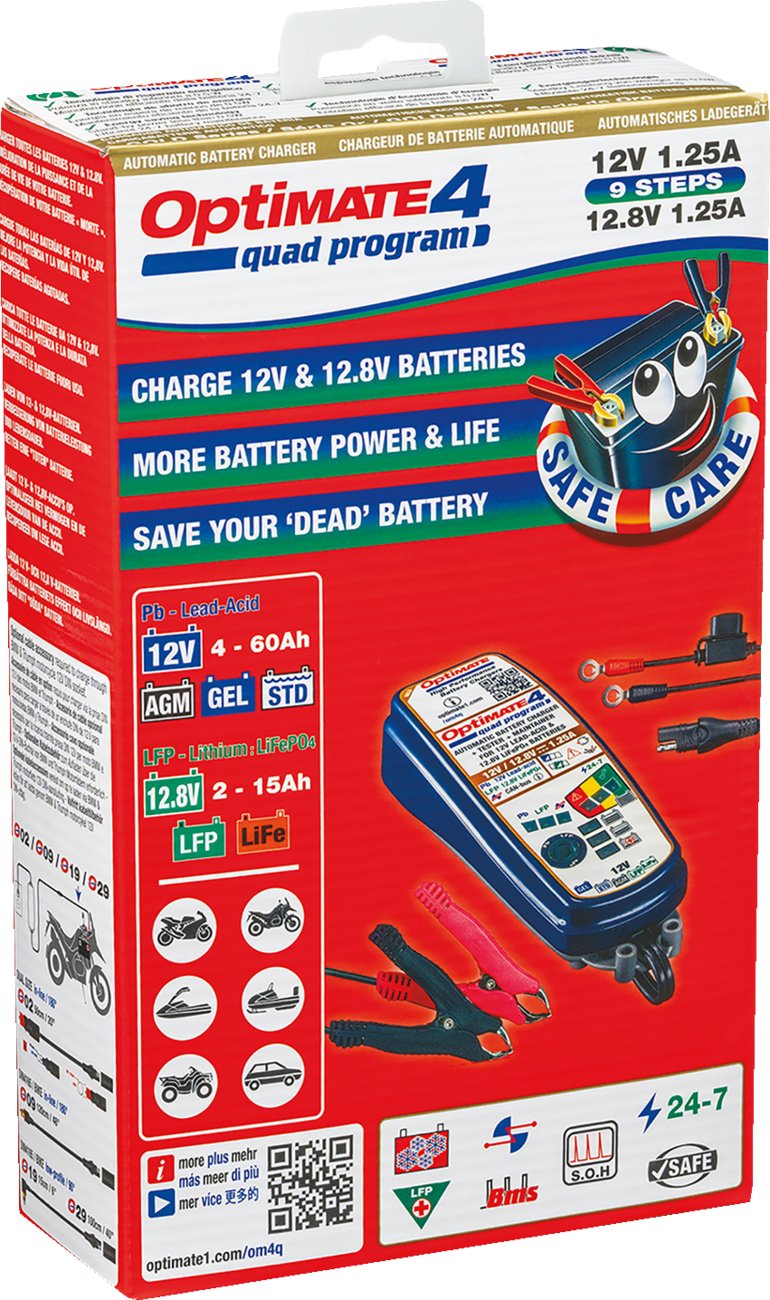 TECMATE Battery Charger/Maintainer - Quad Programer TM631