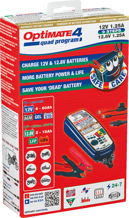 TECMATE Battery Charger/Maintainer - Quad Programer TM631