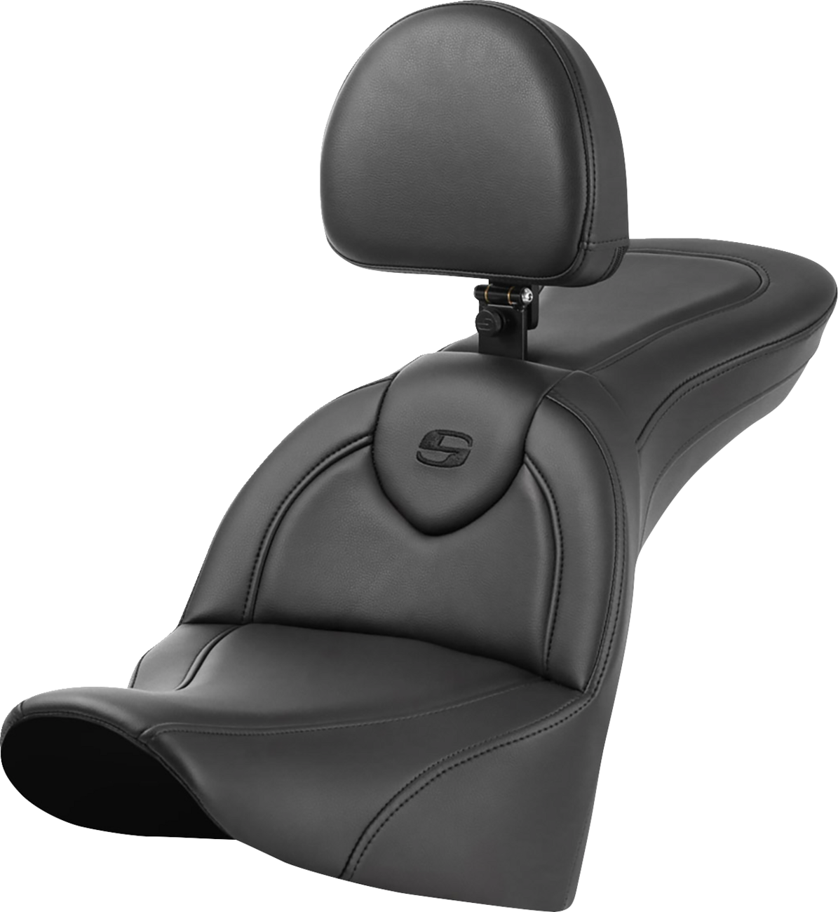 SADDLEMEN Roadsofa™ Seat - with Backrest - Plain - FL 818-33-187BR
