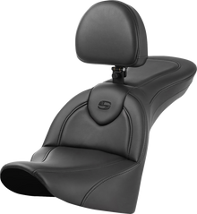 SADDLEMEN Roadsofa™ Seat - with Backrest - Plain - FL 818-33-187BR