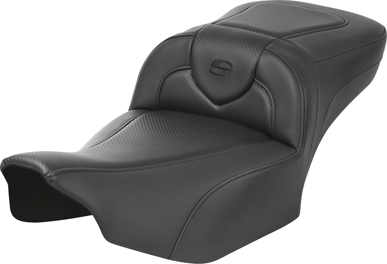 SADDLEMEN Roadsofa™ Extended Reach Seat - without Backrest - Carbon Fiber - FLTR/FLHX '23-'24 823-07-18600