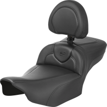 SADDLEMEN Roadsofa™ Extended Reach Seat - with Backrest - Carbon Fiber - FLTR/FLHX '23-'24 823-07-186B0