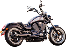 TRASK Hot Rod 2:1 Exhaust - Black - Victory TM-3034BK