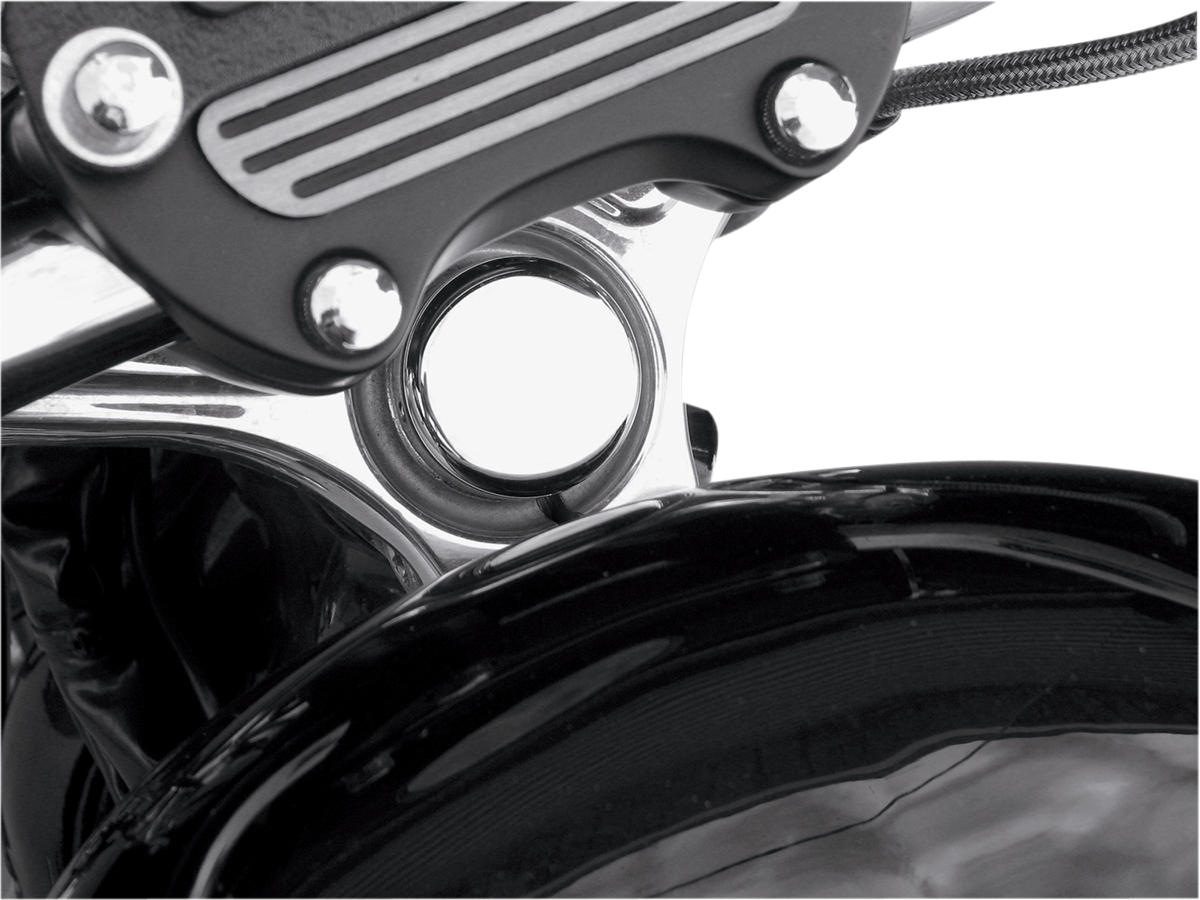 DRAG SPECIALTIES Steering Stem Bolt Cover - 39 mm - Chrome - '99-'17 FXD | '87-'09 XL C23-0227