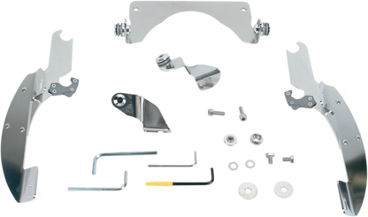 MEMPHIS SHADES Batwing Trigger Lock Mounting Kit - C90/T - Polished MEK1918