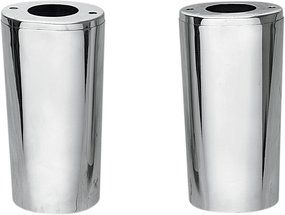 DRAG SPECIALTIES Fork Slider Covers - Extended +2" (8.5") - Chrome - Smooth 74538