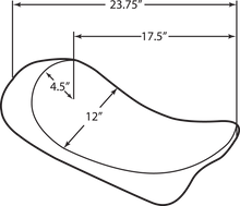 DRAG SPECIALTIES SEATS Low Solo Seat - Vinyl - Smooth - FLHR '97-'07 0801-0727