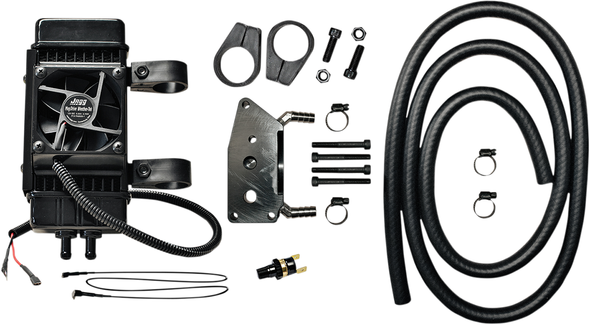 JAGG OIL COOLERS Fan-Assisted Oil Cooler Kit - Vertical Frame-Mount 761-FP2600