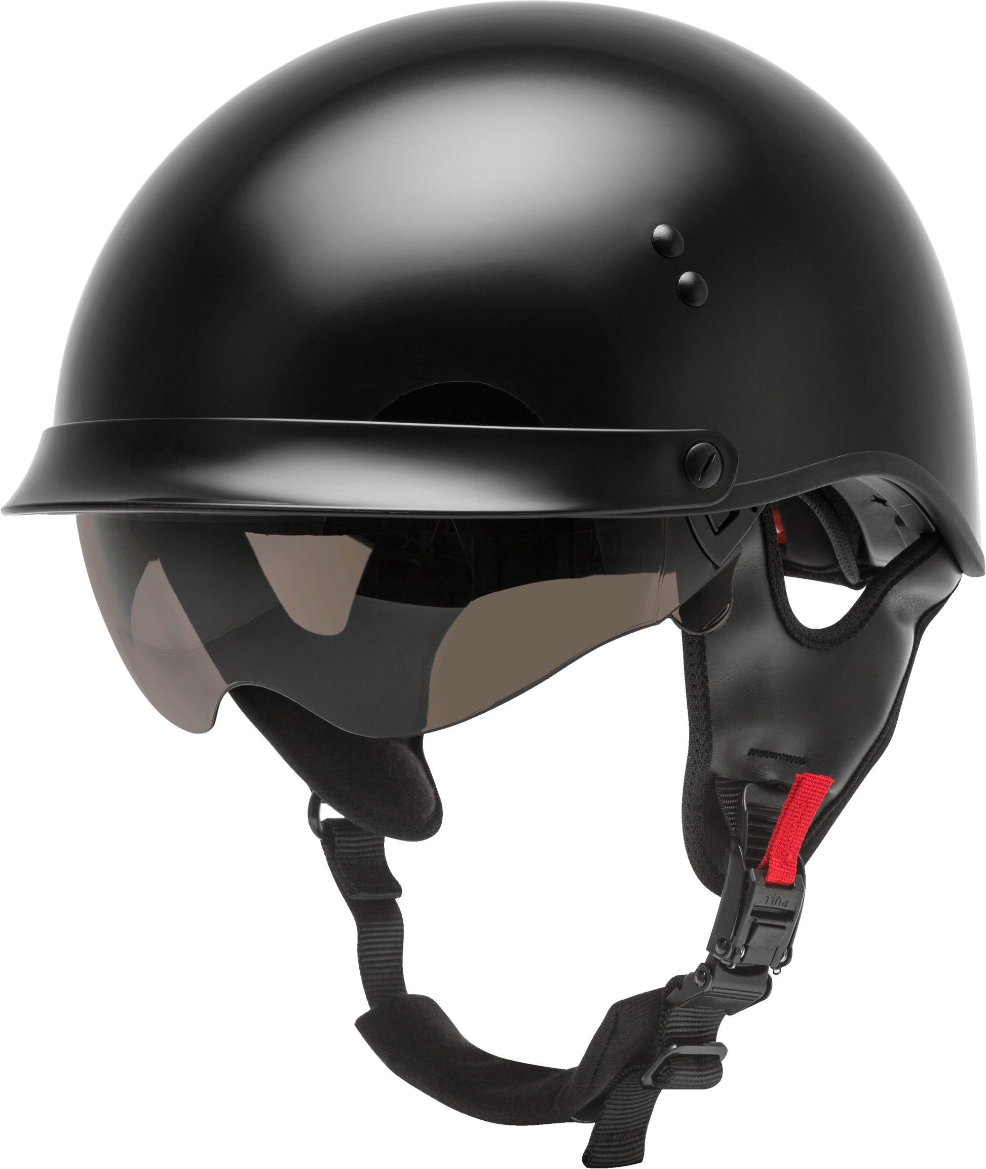 Hh 65 Half Helmet Full Dressed Black Sm