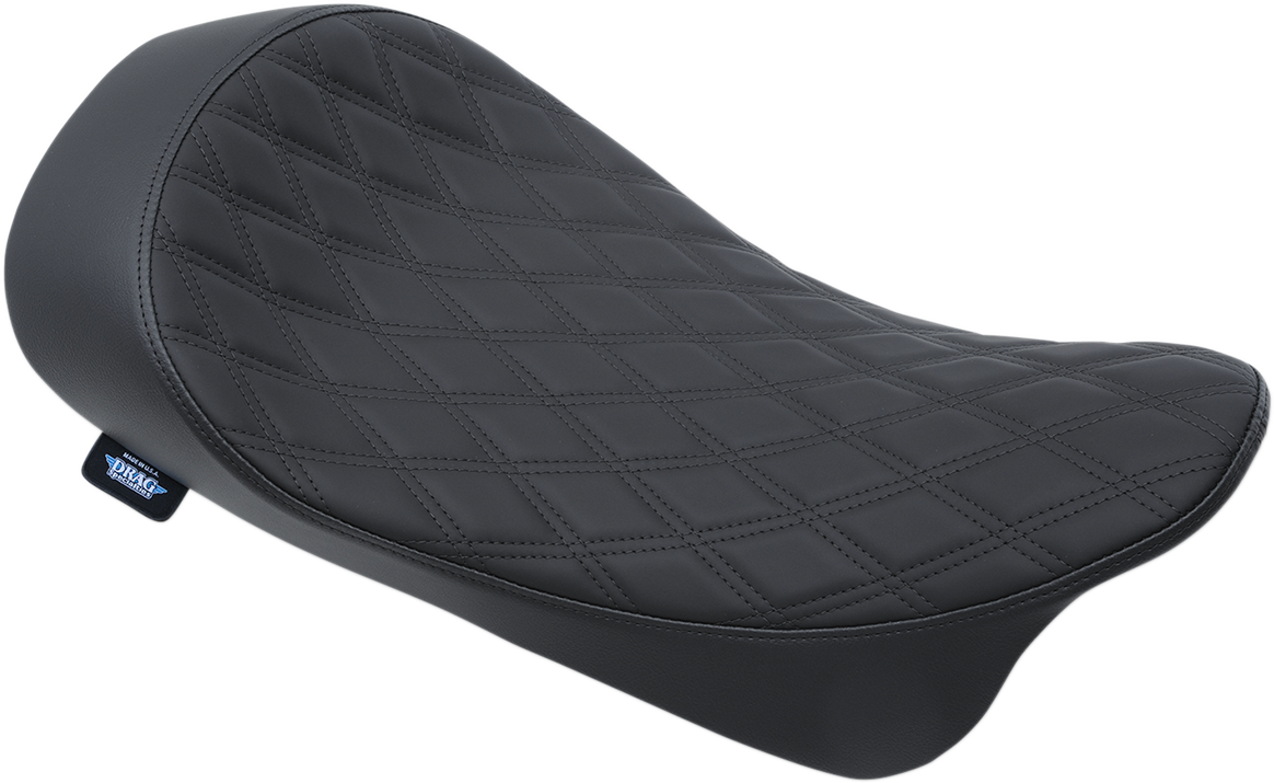 DRAG SPECIALTIES SEATS Low Solo Seat - Double Diamond - FL '08-'23 0801-1152