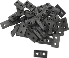 FAST-TRAC Extra Large Backer Plates - Black - Twin - 48 Pack 510-48