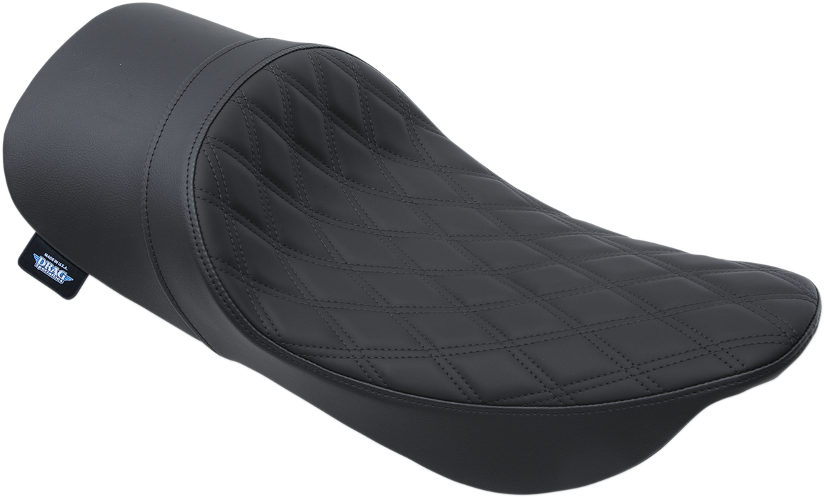 DRAG SPECIALTIES SEATS Low Profile Solo Seat - Forward - Double Diamond - FL '99-'07 0801-1159