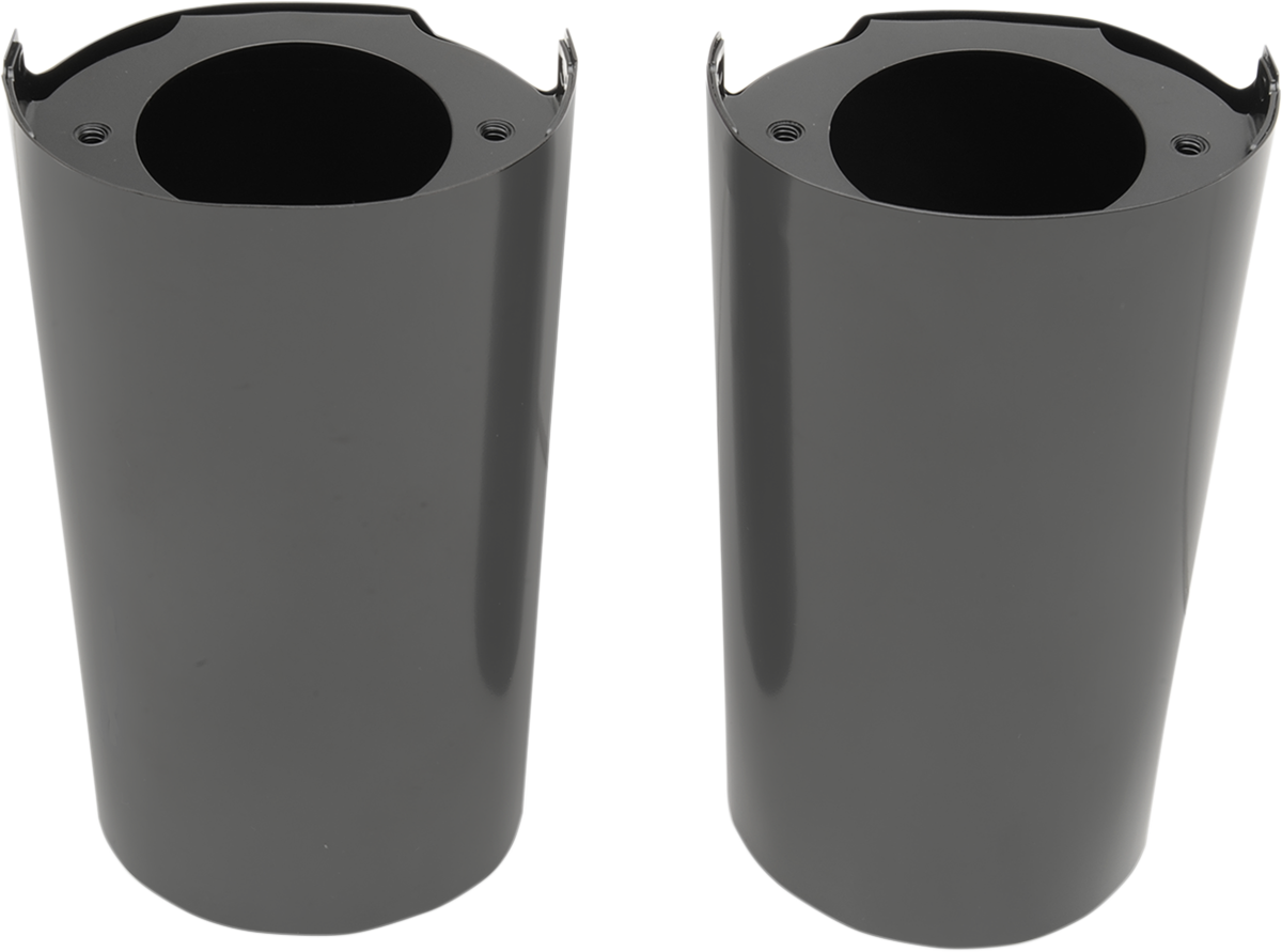 DRAG SPECIALTIES Fork Slider Covers - Extended +2" (8.5") - Black 77492B