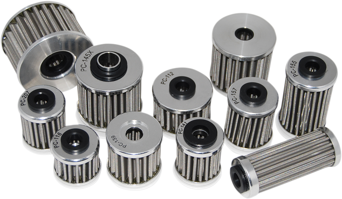 PC RACING Flo® Stainless Steel Oil Filter - Honda/Husqvarna/Polaris PC116