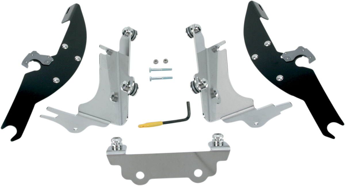 MEMPHIS SHADES Batwing Trigger Lock Mounting Kit - VN 1500 - Black MEK1924