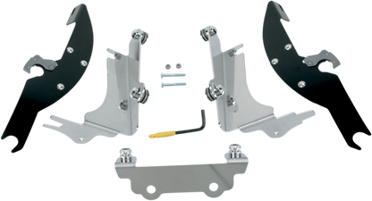 MEMPHIS SHADES Batwing Trigger Lock Mounting Kit - VN 1500 - Black MEK1924