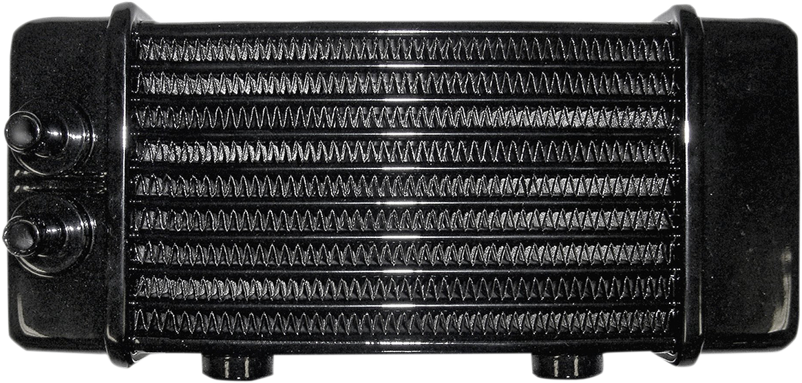 JAGG OIL COOLERS Universal Oil Cooler - 10-Row - Gloss Black 3130