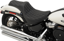 DRAG SPECIALTIES SEATS Predator III Seat - Double Diamond - Silver Stitching - FL/FX '18-'23 0802-1146