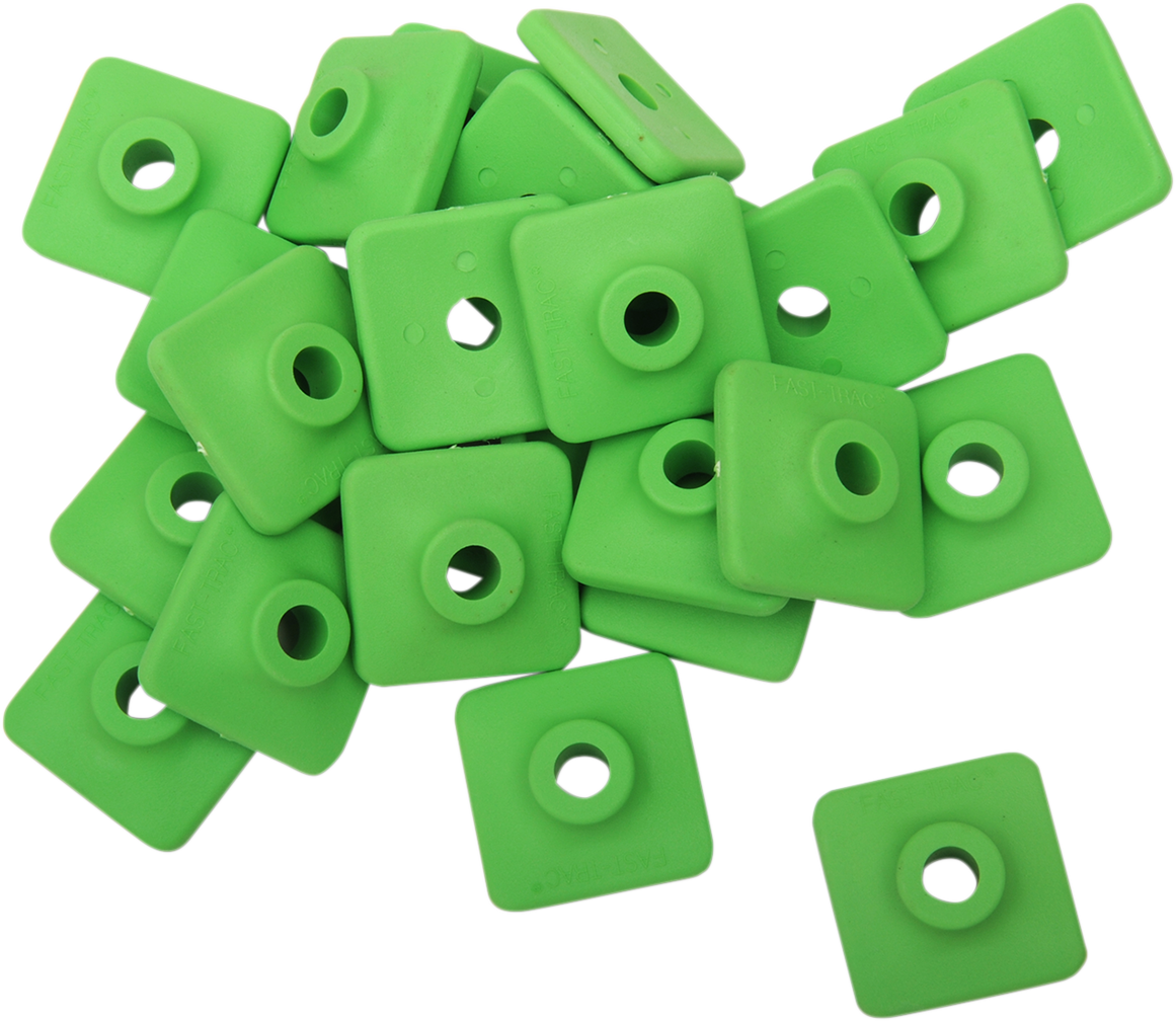 FAST-TRAC Extra Large Backer Plates - Green - Square - 24 Pack 702G-24