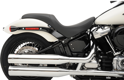 DRAG SPECIALTIES SEATS Predator Seat - Solar Leather - Smooth - FL/FX '18-'22 0802-1153
