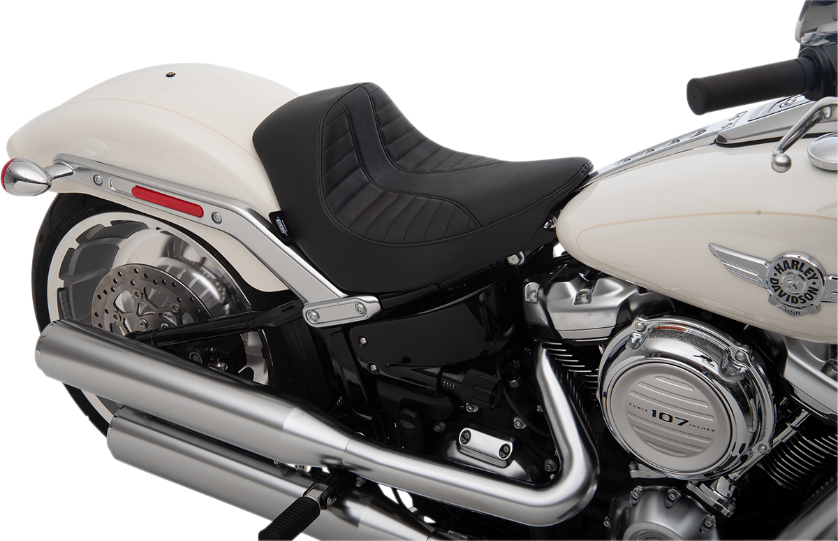 DRAG SPECIALTIES SEATS EZ-Solo Seat - Scorpion Stitch - Vinyl - FLFB/S '18-'25 0802-1185