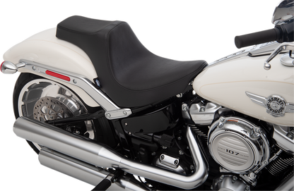 DRAG SPECIALTIES SEATS Predator III Seat - Black - Smooth - FXBR/S '18-'22 0802-1187