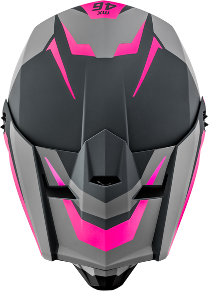 Mx 46 Cyclus Hemet Matte Grey/Pink Xl