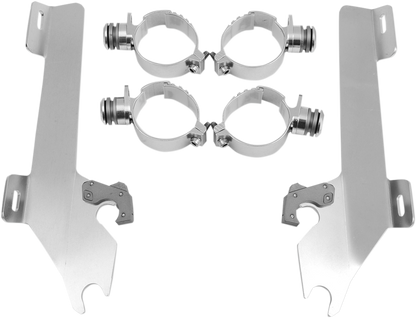 MEMPHIS SHADES Batwing Trigger Lock Mounting Kit - Kingpin - Polished MEK1927