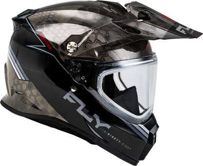 Trekker Cw Conceal Helmet Dual Shld Black/Grey/White Md