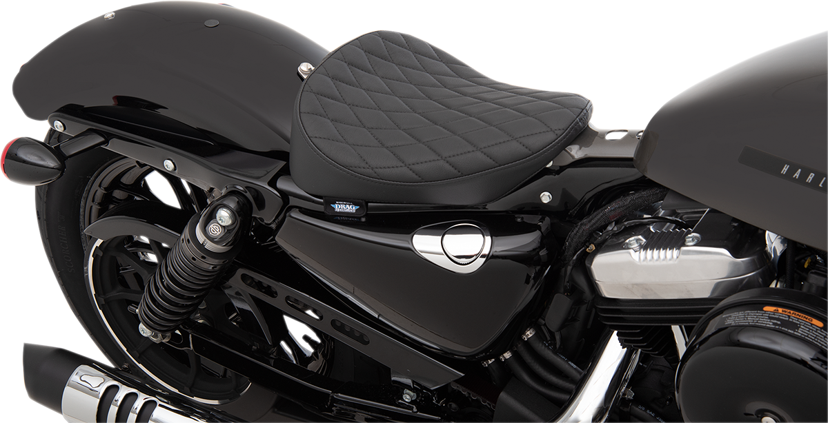 DRAG SPECIALTIES SEATS Bobber Solo Seat - Diamond Sitch - Vinyl - XL '10-'22 0804-0738