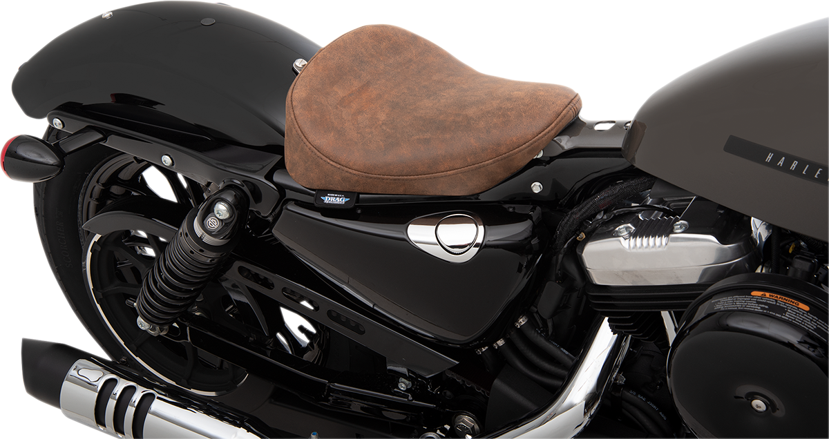 DRAG SPECIALTIES SEATS Bobber Solo Seat - Brown - Distressed - XL '10-'22 0804-0742