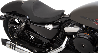 DRAG SPECIALTIES SEATS 3/4 Solo Seat - Black - Smooth - XL '04-'22 0804-0743