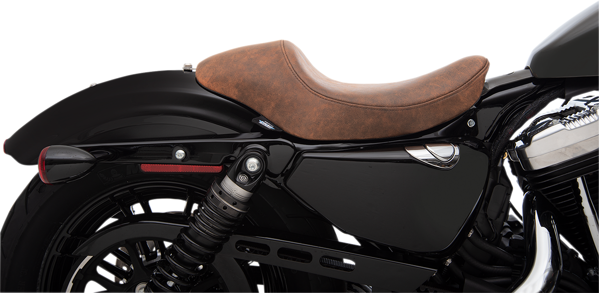 DRAG SPECIALTIES SEATS 3/4 Solo Seat - Brown - Distressed - XL '04-'22 0804-0747