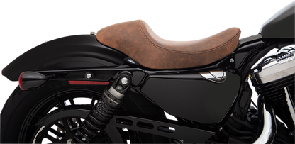 DRAG SPECIALTIES SEATS 3/4 Solo Seat - Brown - Distressed - XL '04-'22 0804-0747