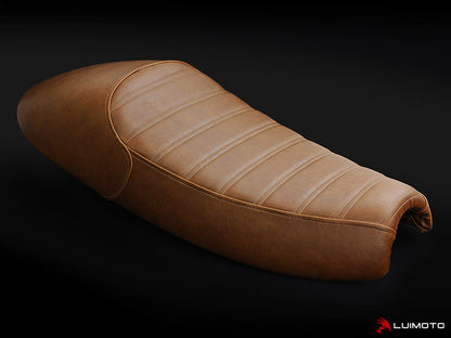 LUIMOTO (Sixty 8 | Vintage | Ribbed Stitching ) Seat Cover for the Triumph Thruxton Bonneville and Scrambler