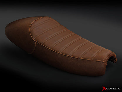 LUIMOTO (Sixty 8 | Vintage | Ribbed Stitching ) Seat Cover for the Triumph Thruxton Bonneville and Scrambler