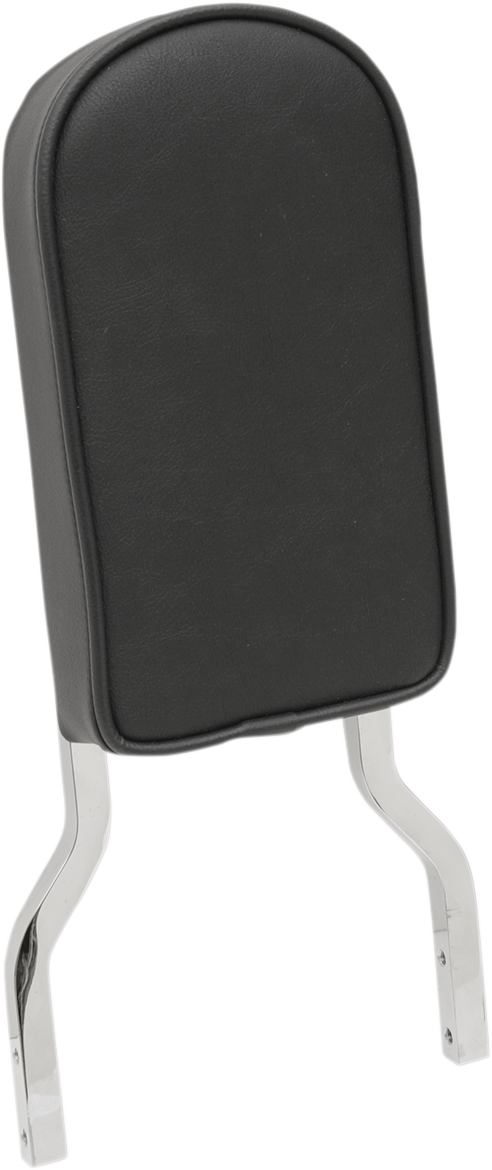 DRAG SPECIALTIES SEATS Sissy Bar Pad - Tall - Smooth W/Piping - Black 0822-0296