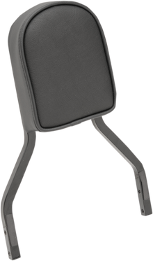 DRAG SPECIALTIES SEATS Sissy Bar Pad - Short - Smooth W/Piping - Black 0822-0297